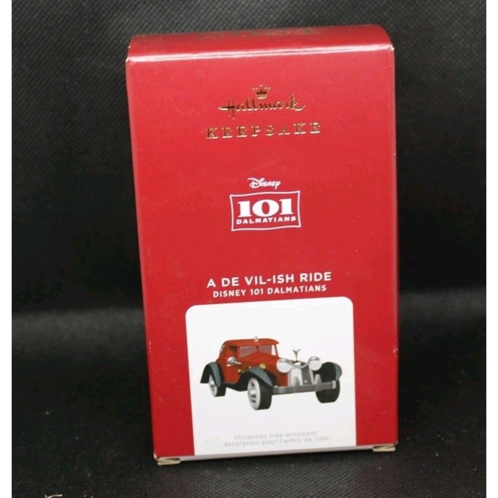 HALLMARK DISNEY 101 DALMATIANS A DE VIL-ISH RIDE 2021 ORNAMENTS CRUELLA CAR New